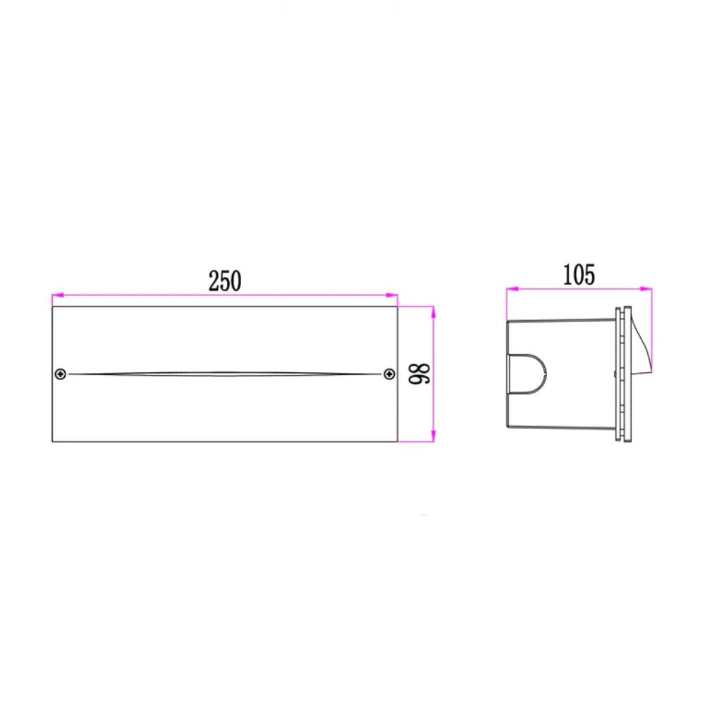 CLA OGATRI - 13W LED Recessed Wall Light-CLA Lighting-Ozlighting.com.au