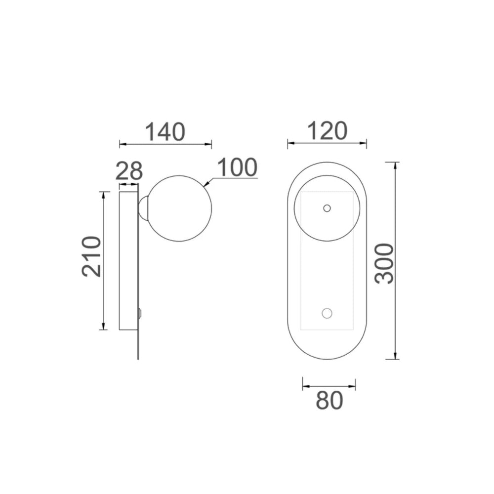 CLA OVALIS 25W Wall Light-CLA Lighting-Ozlighting.com.au