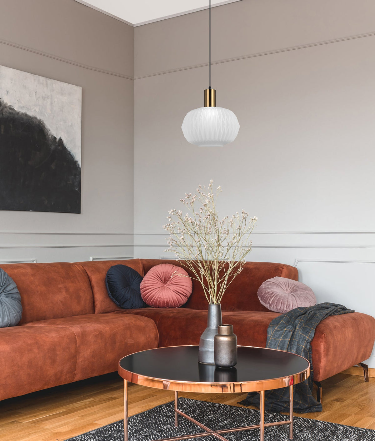 CLA PAPEL Pendant - Dome, Glass-CLA Lighting-Ozlighting.com.au