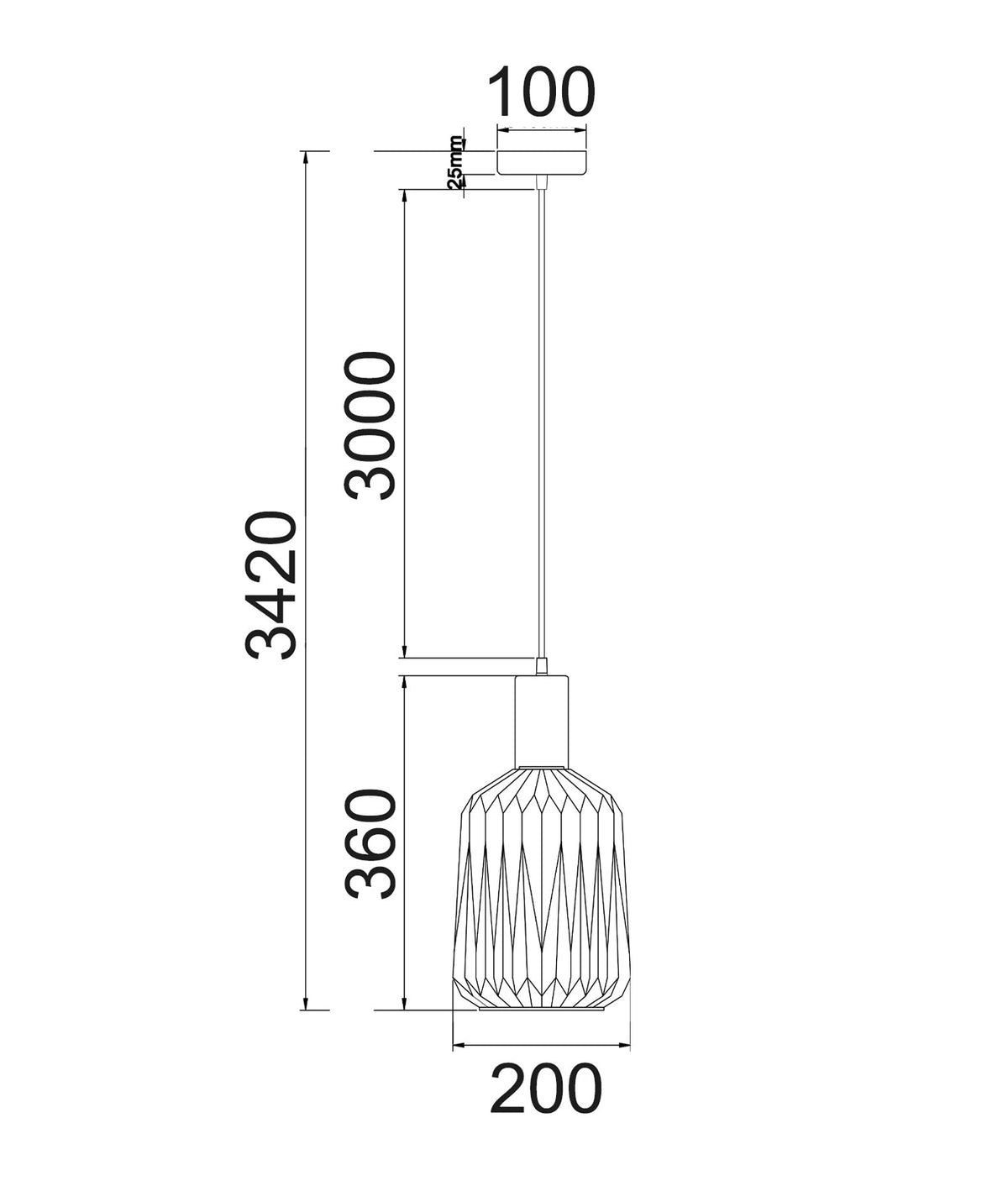 CLA PAPEL Pendant - Jar, Glass-CLA Lighting-Ozlighting.com.au