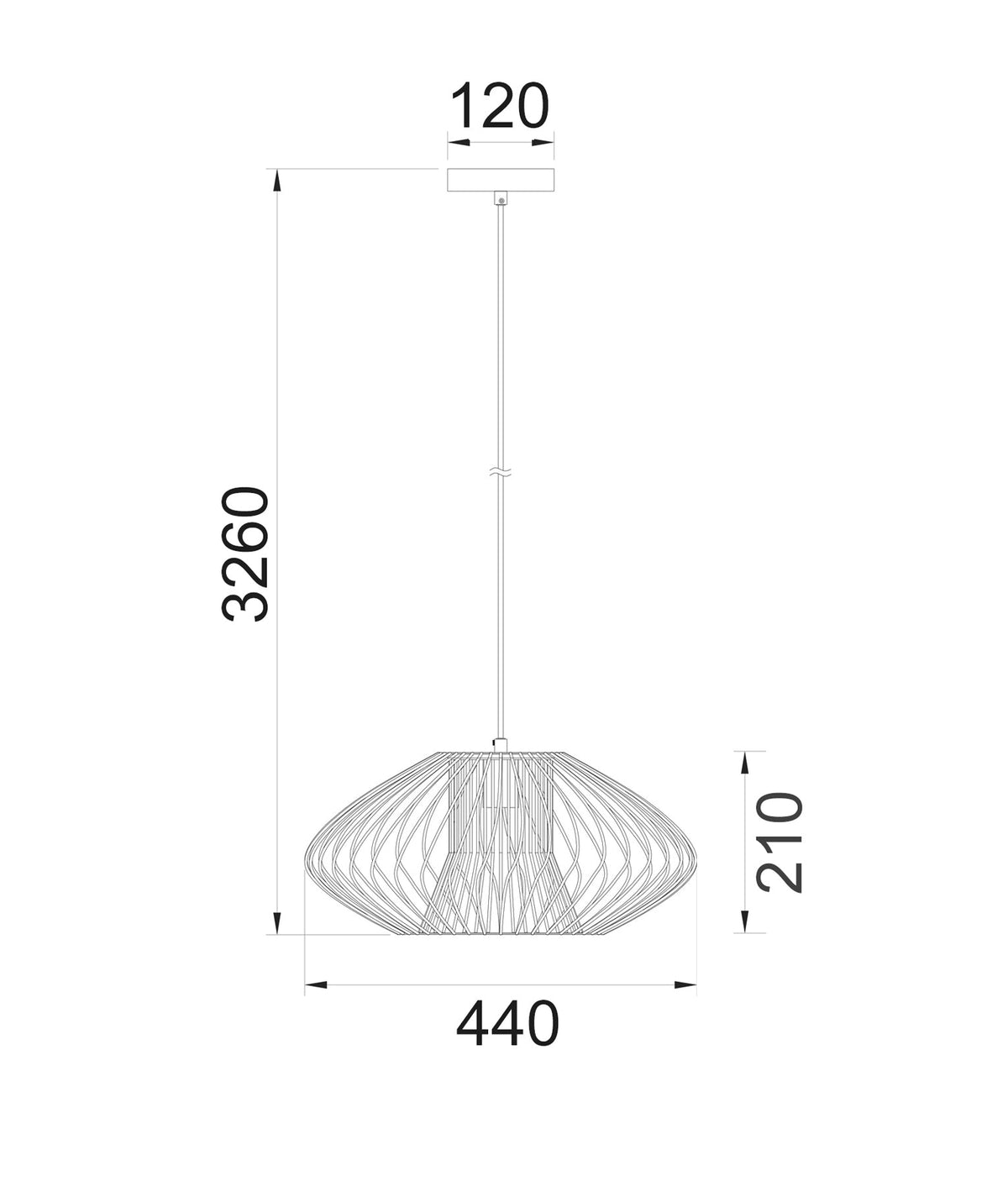 CLA PARRILLA Pendant - Oval, Iron-CLA Lighting-Ozlighting.com.au