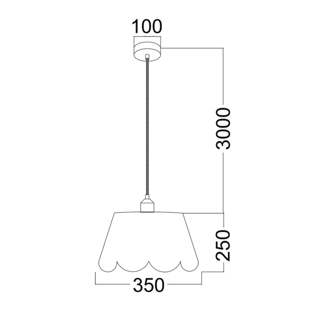 CLA PENSHADE - 1 Light Flower Pendant-CLA Lighting-Ozlighting.com.au
