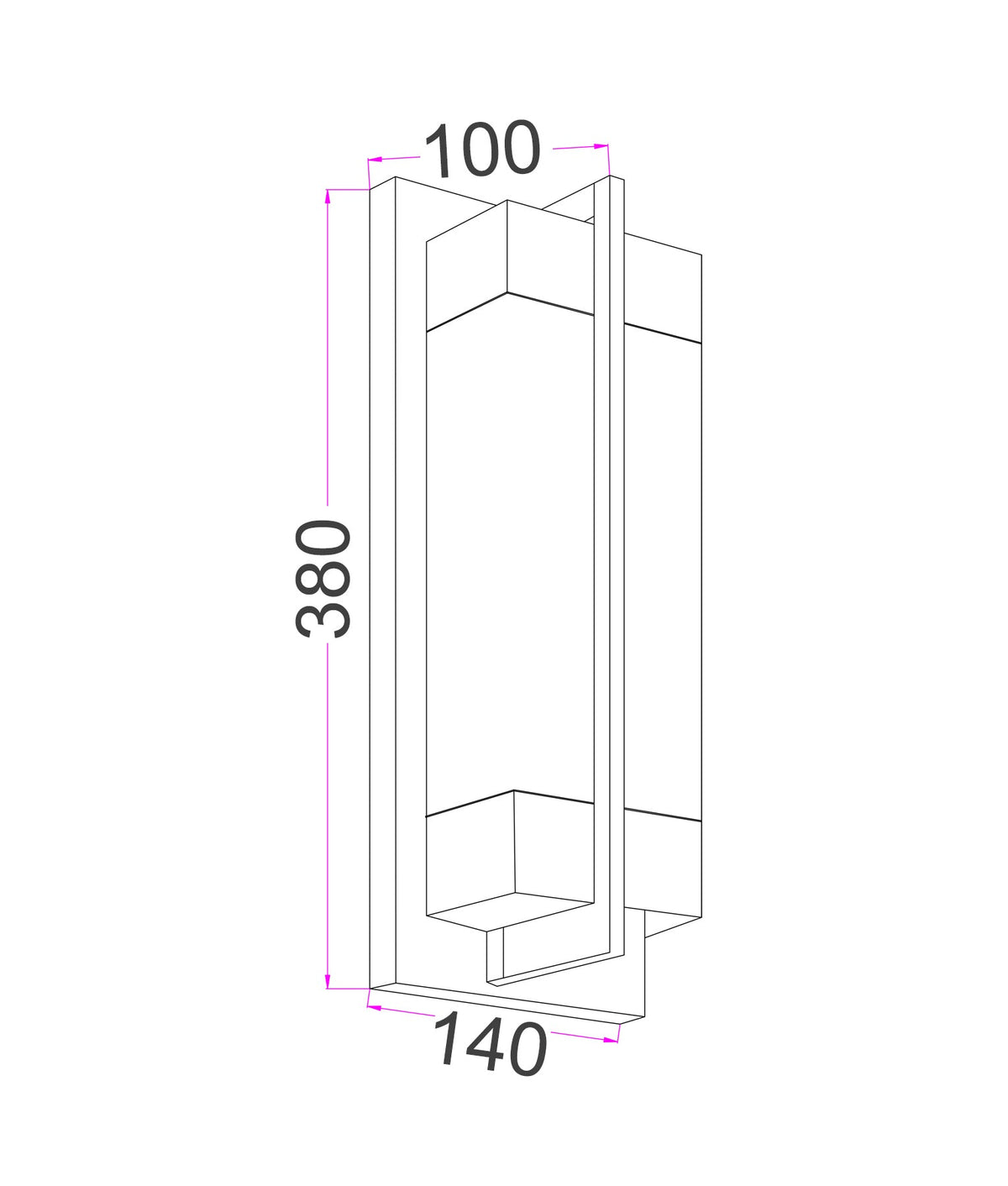 CLA PUENTE Wall Light - Rectangular, Marble, Brass-CLA Lighting-Ozlighting.com.au