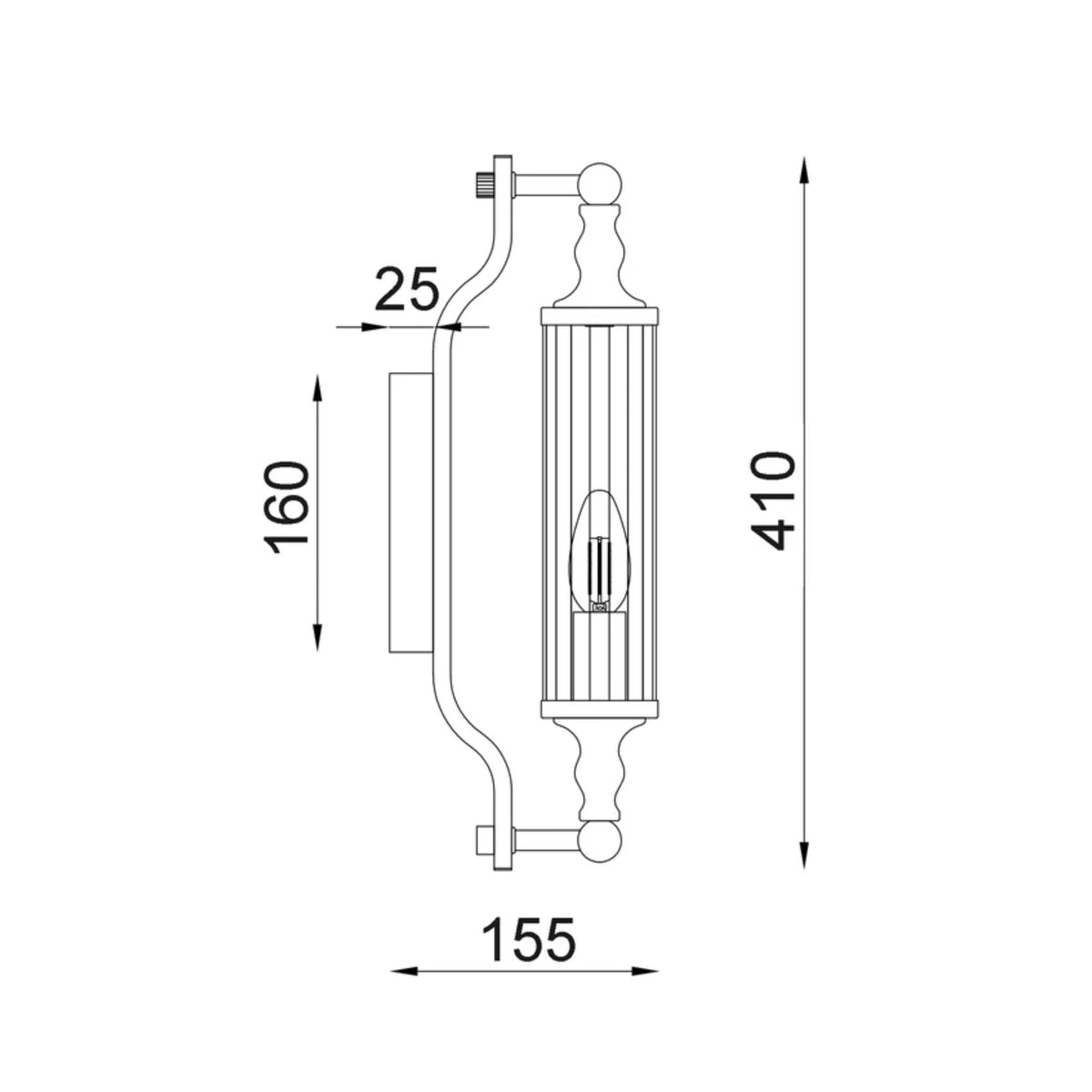 CLA RODILLO 10W Clear Glass Wall Light-CLA Lighting-Ozlighting.com.au