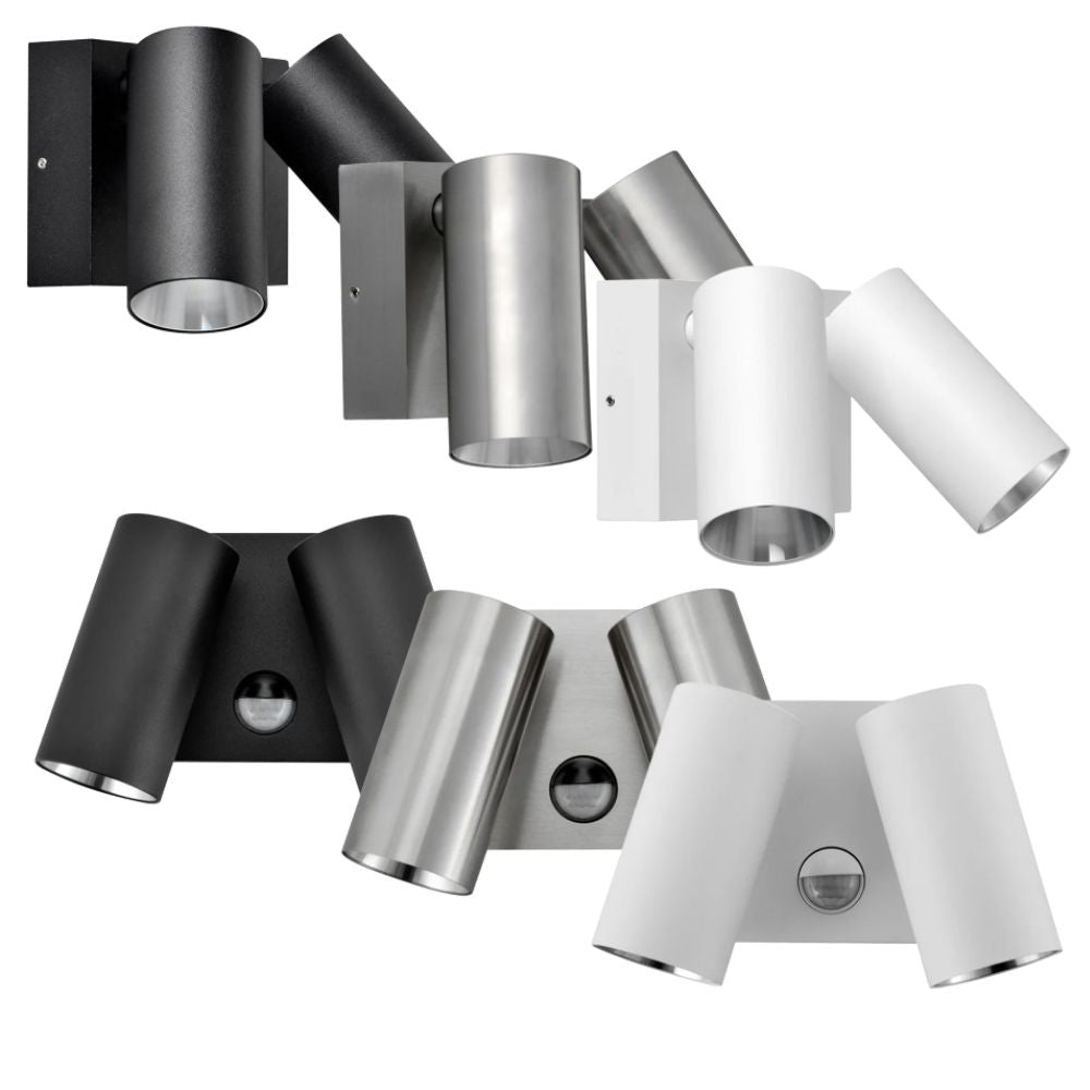 CLA SEC - 2x8W Surface Mounted LED Adjustable Wall Light-CLA Lighting-Ozlighting.com.au