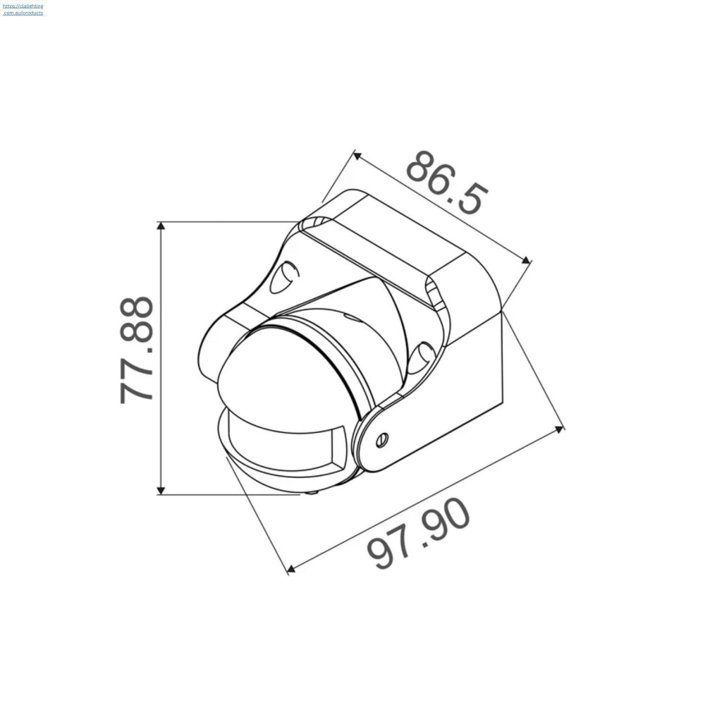 CLA SENS012-013 - Adjustable Infrared PIR Surface Mounted Sensors-CLA Lighting-Ozlighting.com.au