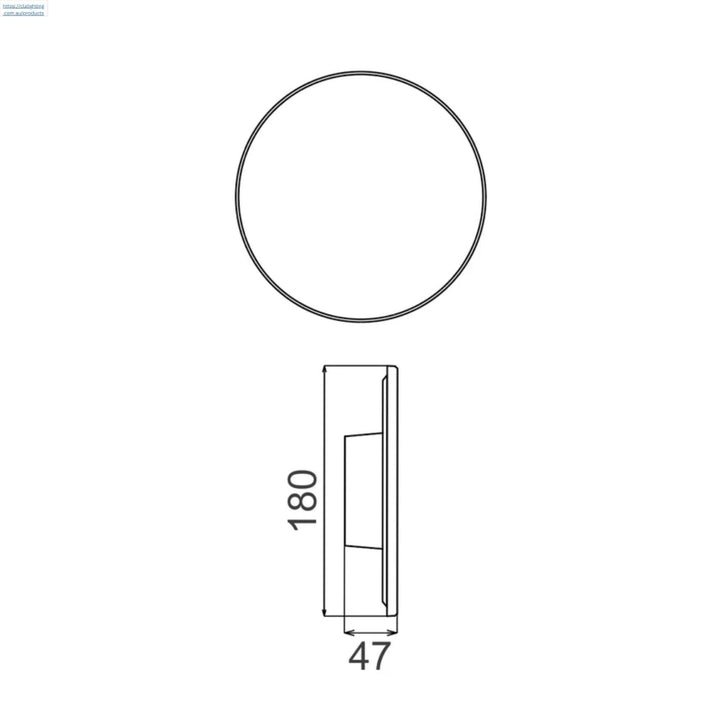 CLA SHADOWTRI - 180mm LED Tri-CCT Round Backlit Wall Lights-CLA Lighting-Ozlighting.com.au