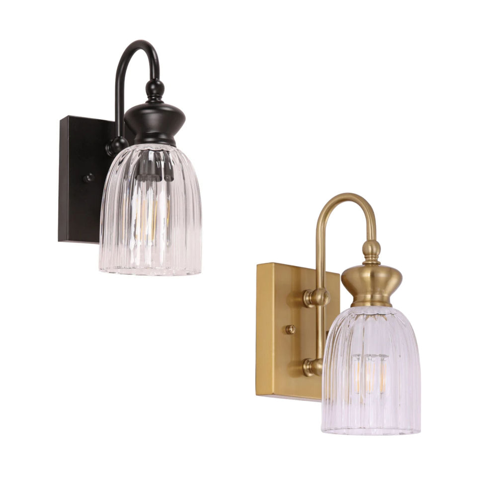 CLA SINO 1-Light Clear Glass Wall Light-CLA Lighting-Ozlighting.com.au
