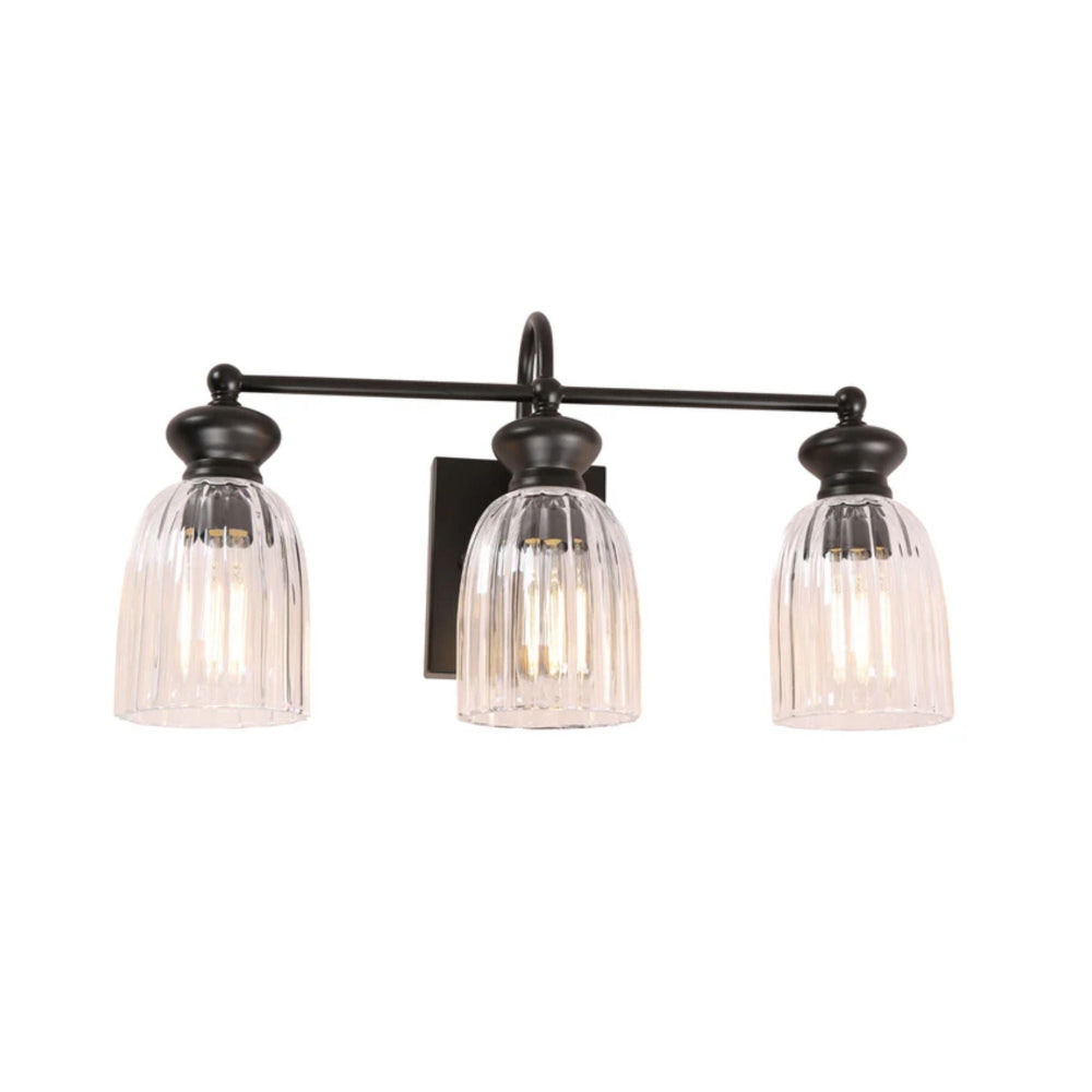 CLA SINO 3-Light Clear Glass Wall Light-CLA Lighting-Ozlighting.com.au