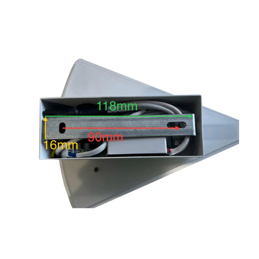 CLA SURAT - 13W LED Dual-CCT Triangular Wall Light-CLA Lighting-Ozlighting.com.au
