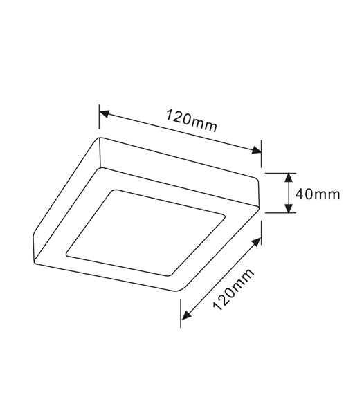 CLA SURFACE Oyster Light - Dimmable, Surface Mounted, Square-CLA Lighting-Ozlighting.com.au