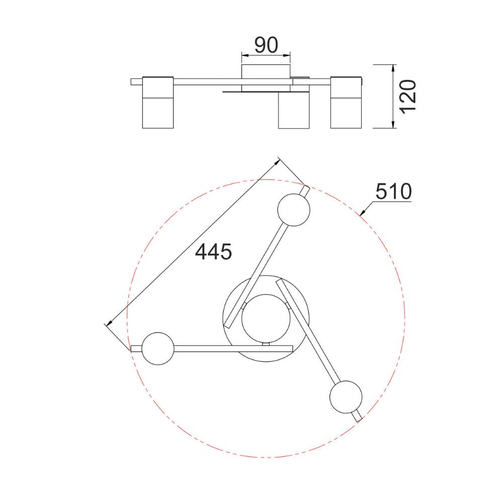 CLA TACHE - 25W 3 Light Interior Spot Ceiling Lights-CLA Lighting-Ozlighting.com.au
