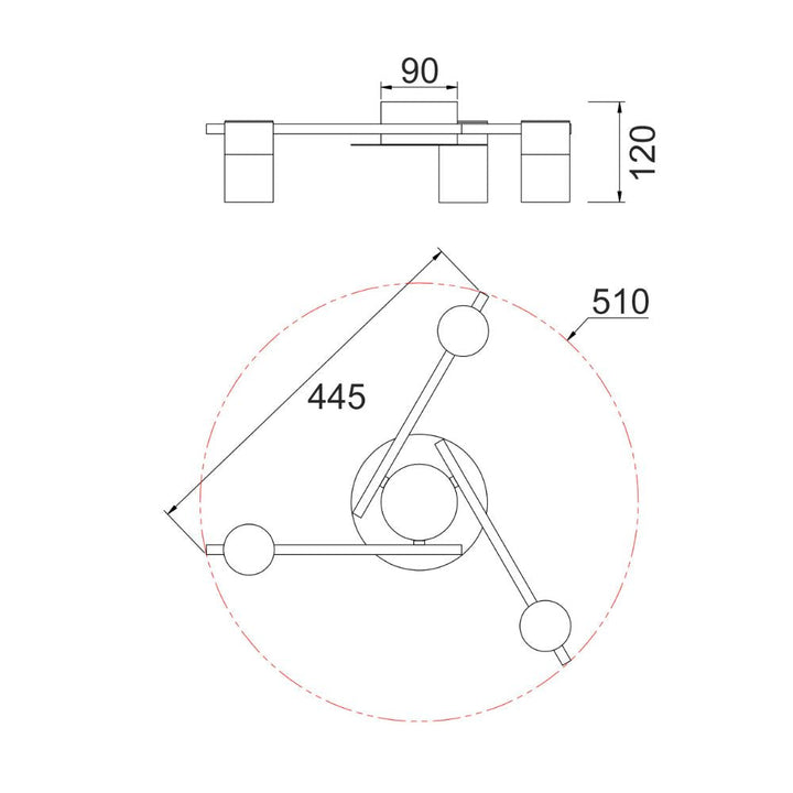 CLA TACHE - 25W 3 Light Interior Spot Ceiling Lights-CLA Lighting-Ozlighting.com.au