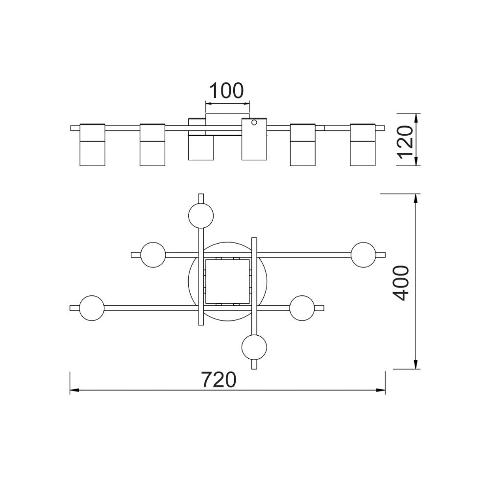 CLA TACHE Interior Spot Ceiling Lights - 25W, 6 Light-CLA Lighting-Ozlighting.com.au