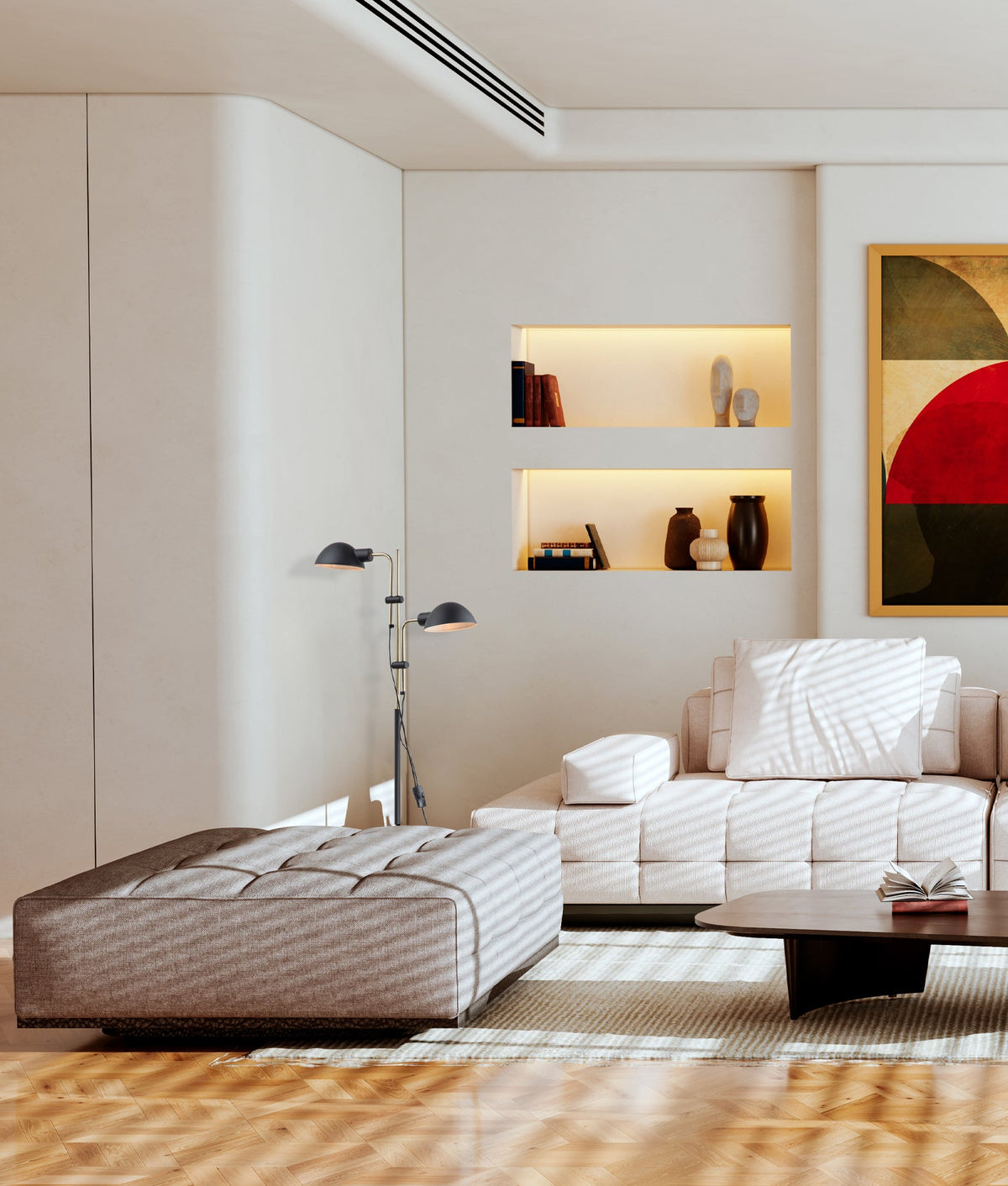 CLA TETTU Floor Lamp - Adjustable, Black-CLA Lighting-Ozlighting.com.au