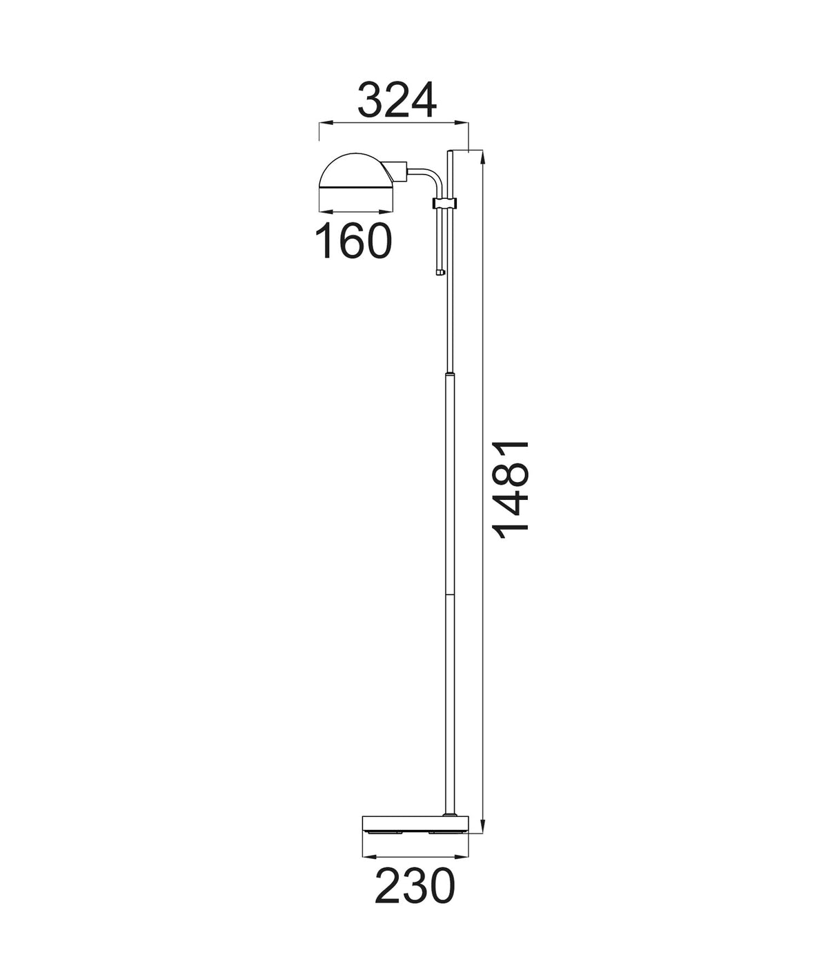 CLA TETTU Floor Lamp - Adjustable, Black-CLA Lighting-Ozlighting.com.au