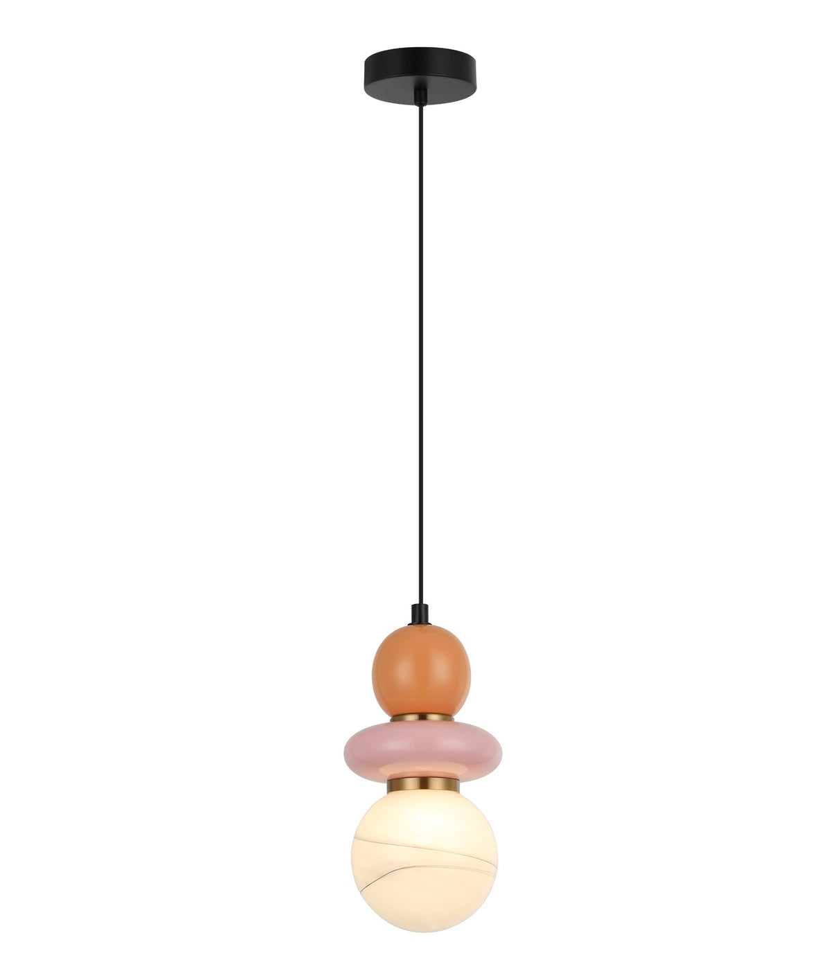 CLA TOCADO Pendant - Sandblasted Opal, Glass, Ceramic-CLA Lighting-Ozlighting.com.au