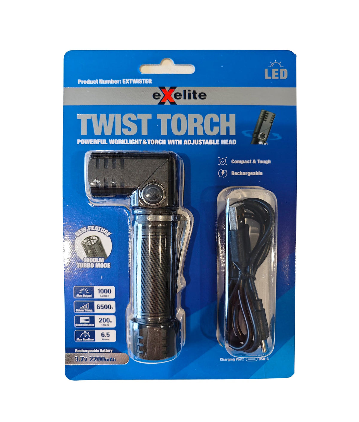 CLA TWIST TORCH - Powerful Worklight / Torch with Adjustable Head-CLA Lighting-Ozlighting.com.au