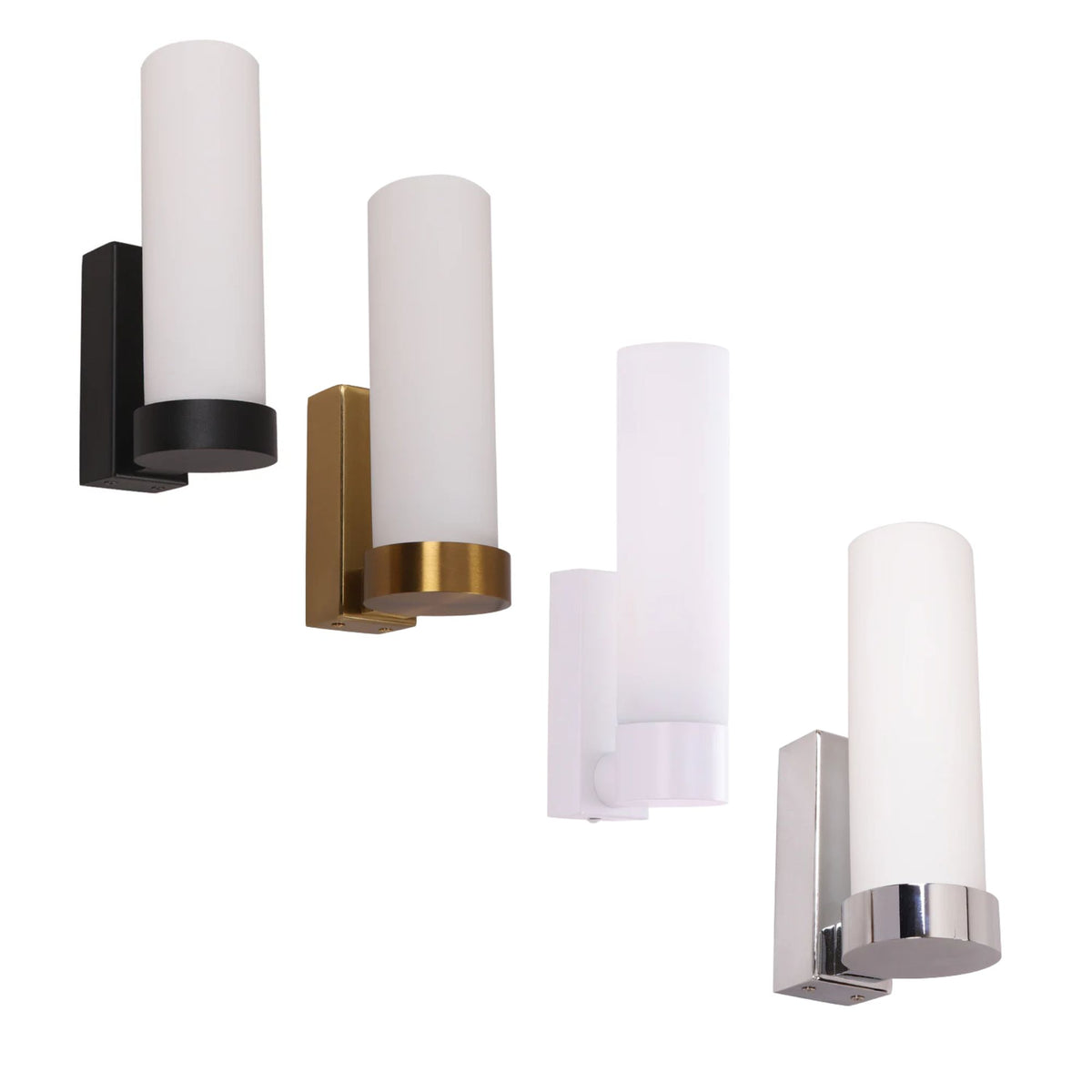 CLA VARA 40W Tubular Up Opal Glass Wall Light-CLA Lighting-Ozlighting.com.au