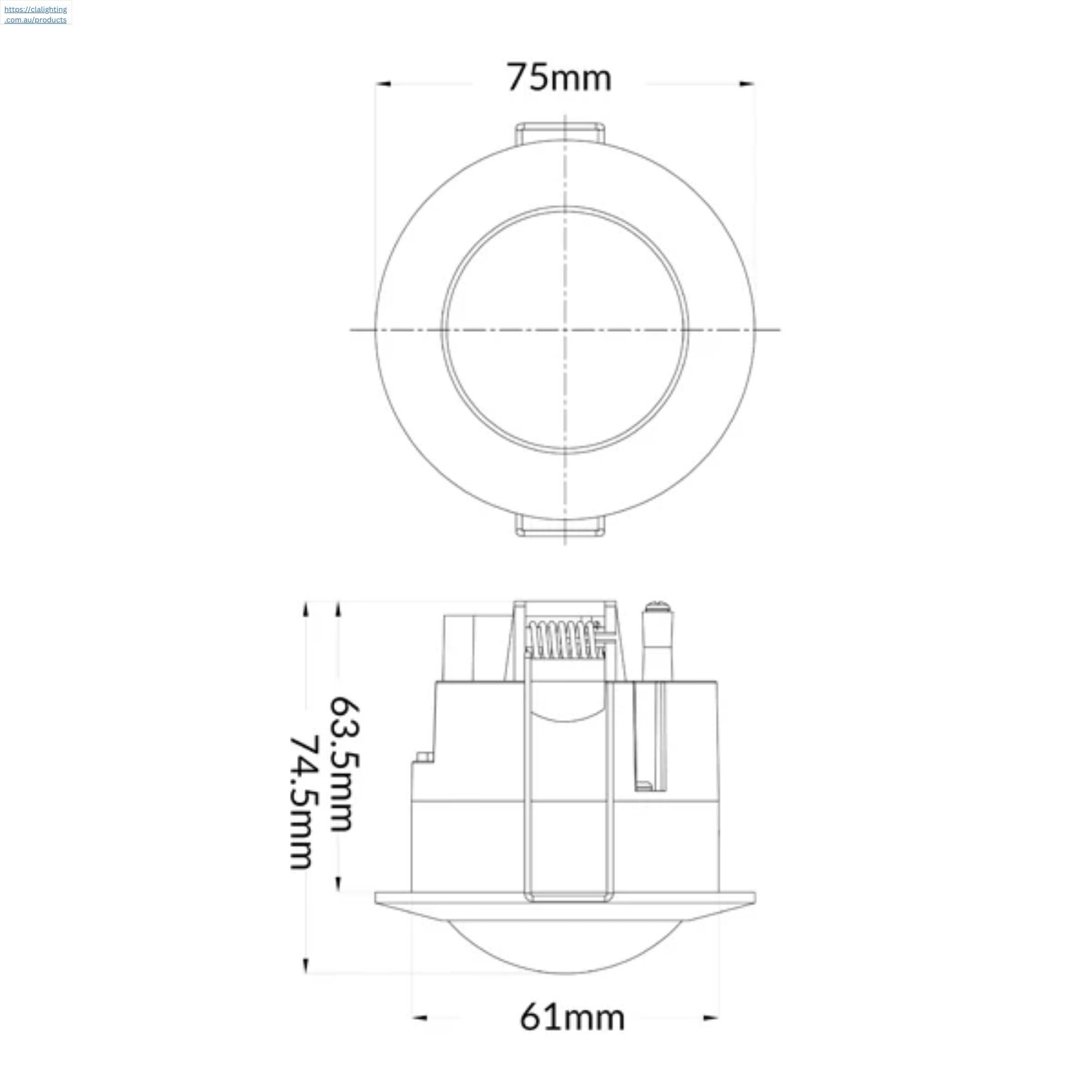 CLA VIFTU - Infrared Recessed Motion Sensors-CLA Lighting-Ozlighting.com.au