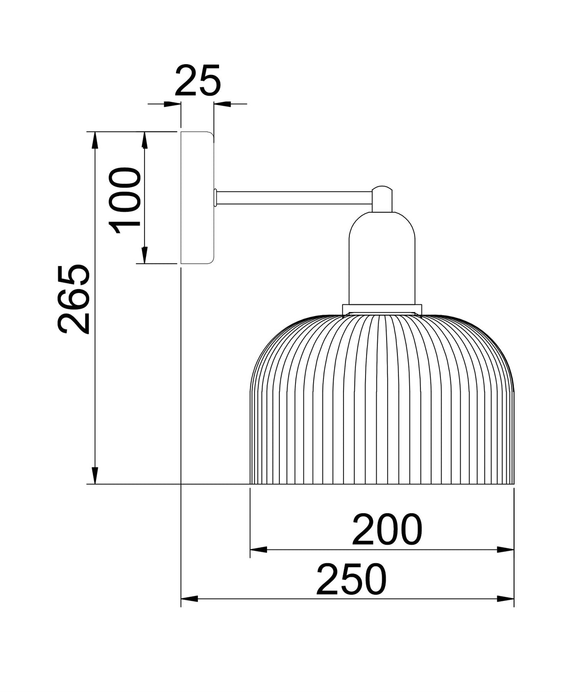 CLA VINTAJ Wall Light - Dome, Glass-CLA Lighting-Ozlighting.com.au