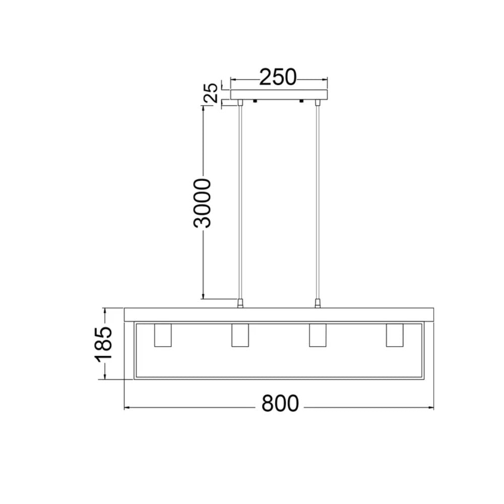 CLA VIRUN - 4 Light Pendant-CLA Lighting-Ozlighting.com.au