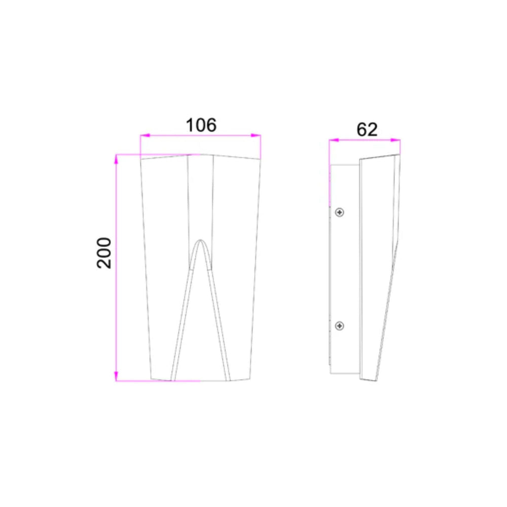 CLA WIGTRI - 11W Surface Mounted Featured Up/Down Wall Light-CLA Lighting-Ozlighting.com.au