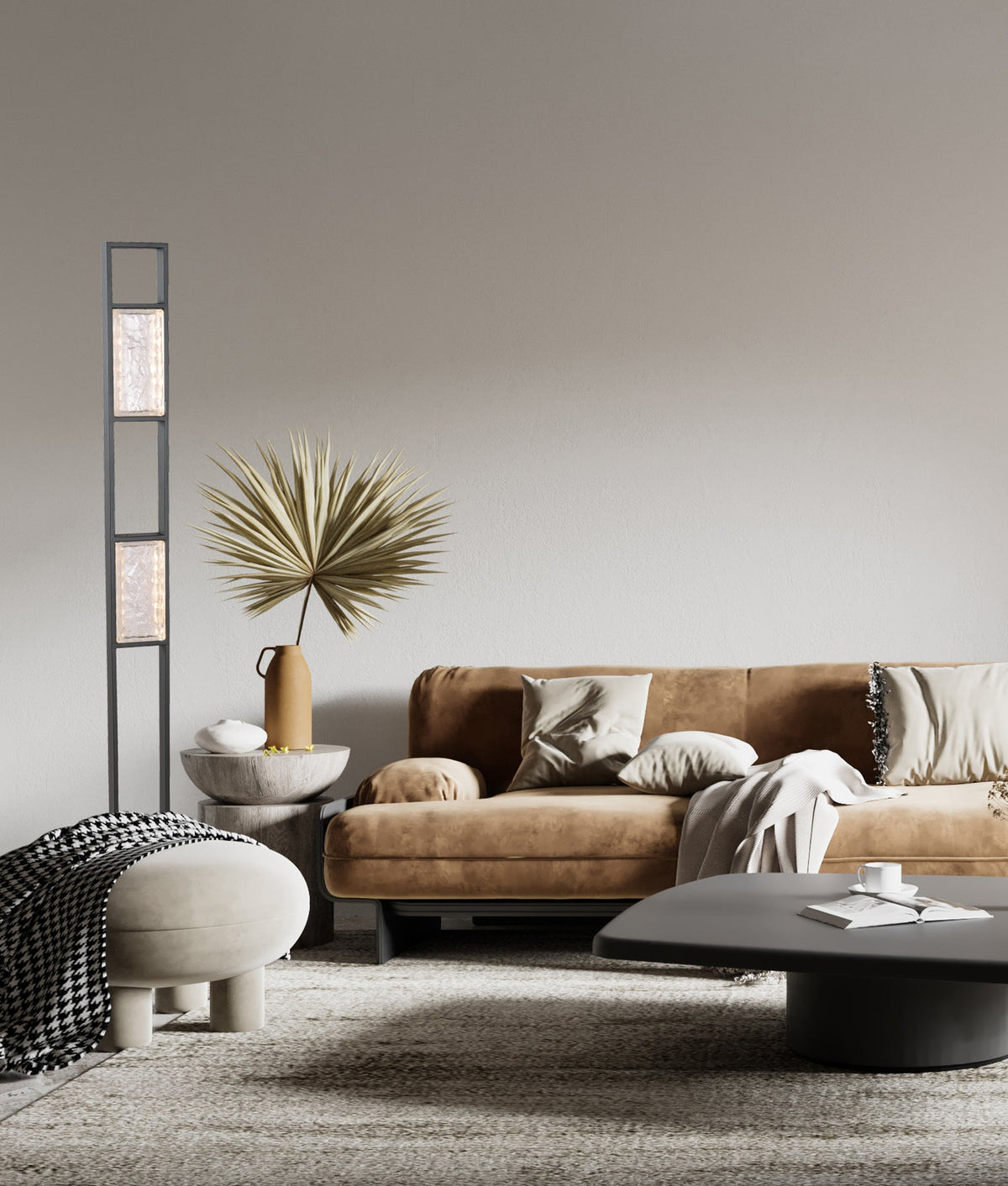 CLA ZEIGEL LED Floor Lamp - Rectangular, Glass-CLA Lighting-Ozlighting.com.au