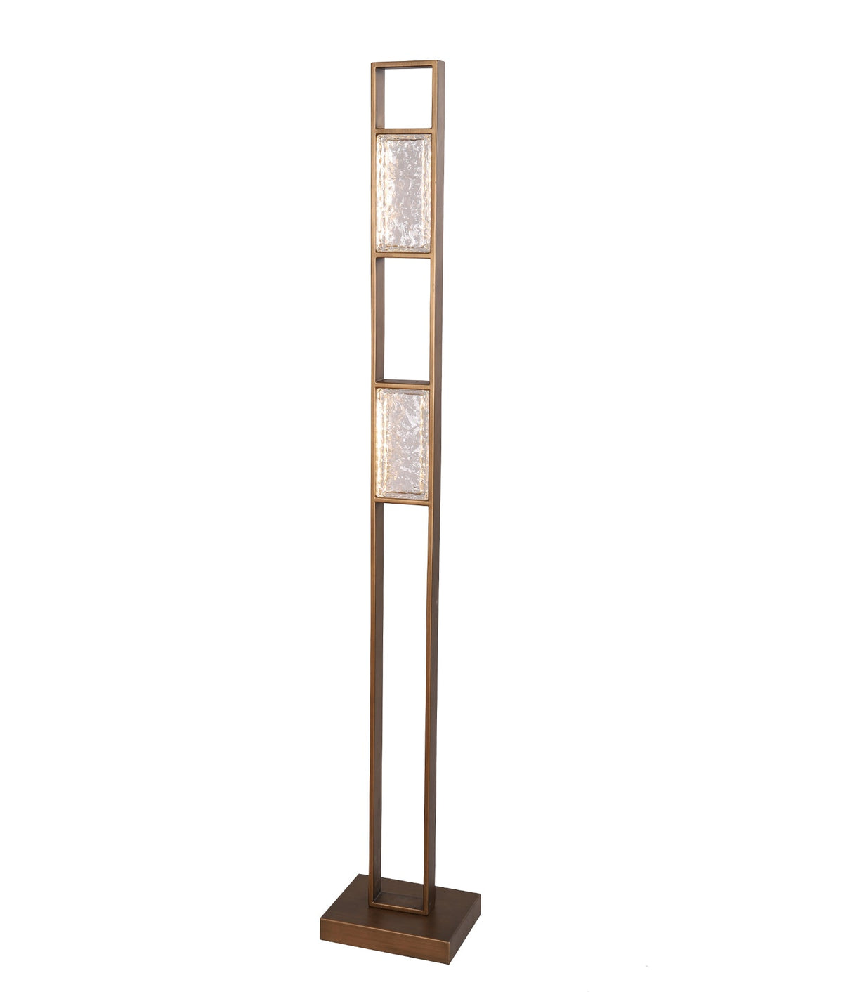 CLA ZEIGEL LED Floor Lamp - Rectangular, Glass-CLA Lighting-Ozlighting.com.au