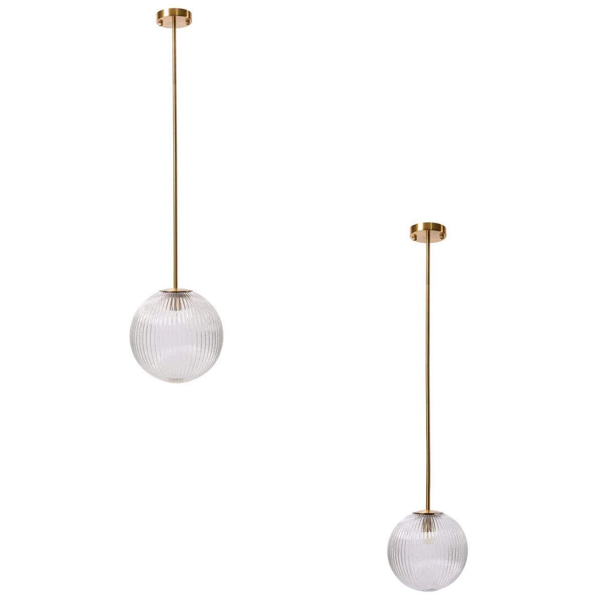 Cafe Lighting BADEN Pendant Light Ribbed Glass Antique Brass-Cafe Lighting-Ozlighting.com.au