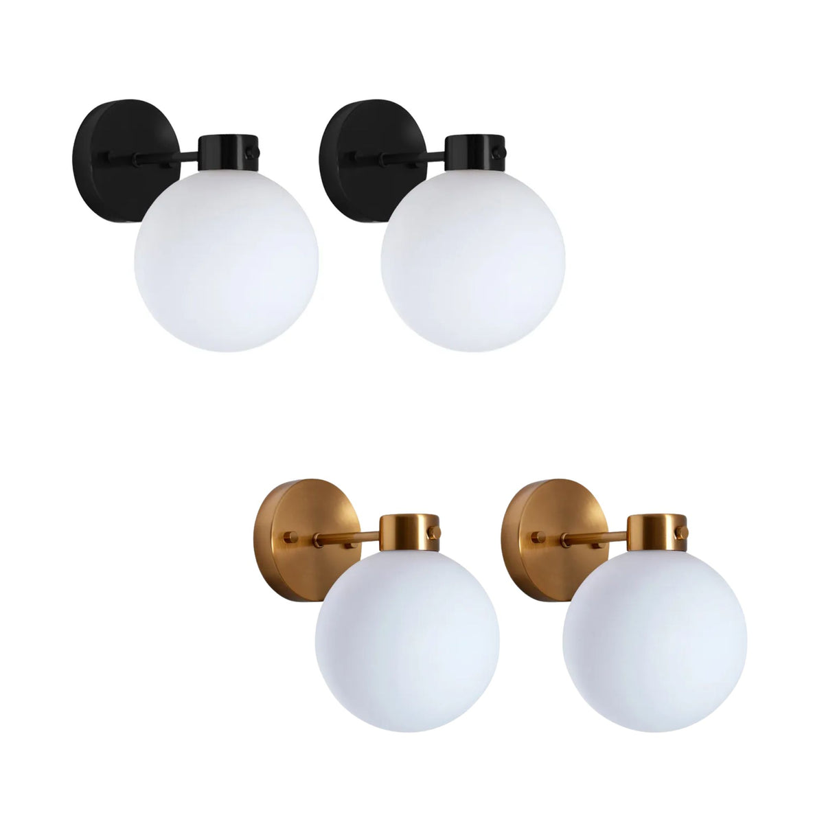 Cafe Lighting DYLAN Opal Glass Wall Light-Cafe Lighting-Ozlighting.com.au