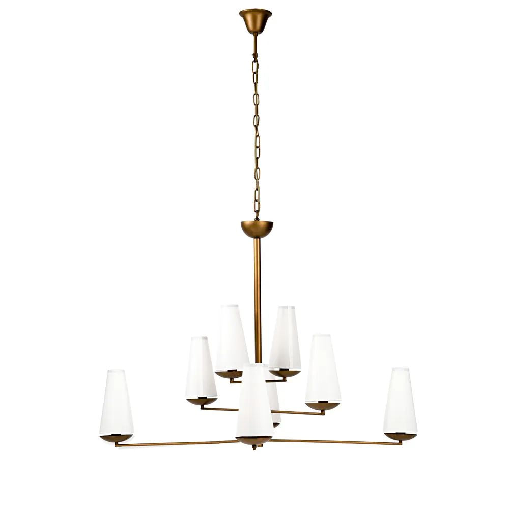 Cafe Lighting ESTHER - 8 Light Iron Chandelier Pendant-Cafe Lighting-Ozlighting.com.au
