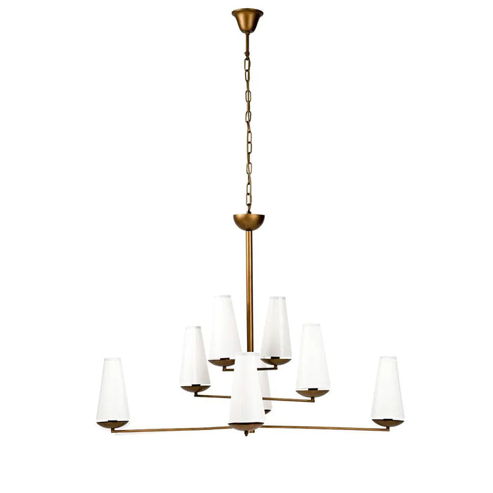 Cafe Lighting ESTHER - 8 Light Iron Chandelier Pendant-Cafe Lighting-Ozlighting.com.au