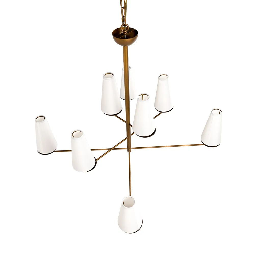 Cafe Lighting ESTHER - 8 Light Iron Chandelier Pendant-Cafe Lighting-Ozlighting.com.au