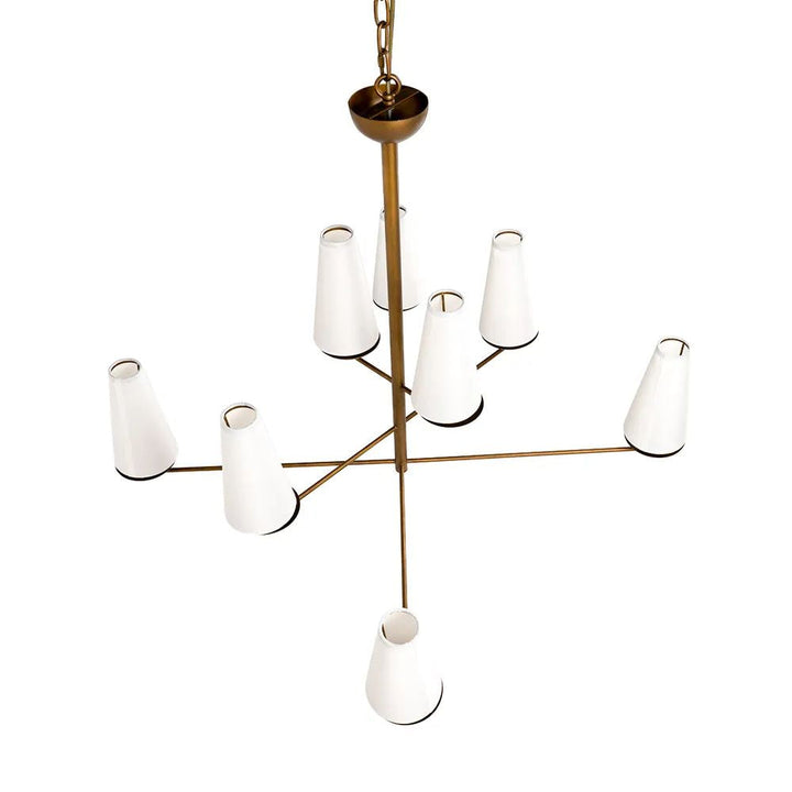 Cafe Lighting ESTHER - 8 Light Iron Chandelier Pendant-Cafe Lighting-Ozlighting.com.au