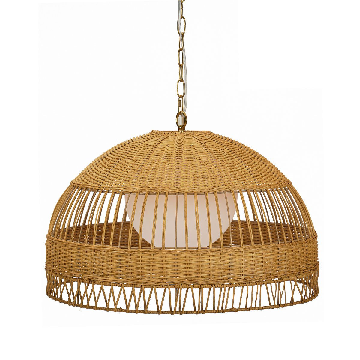 Cafe Lighting FORTALEZA Rattan Pendant - Medium Natural-Cafe Lighting-Ozlighting.com.au