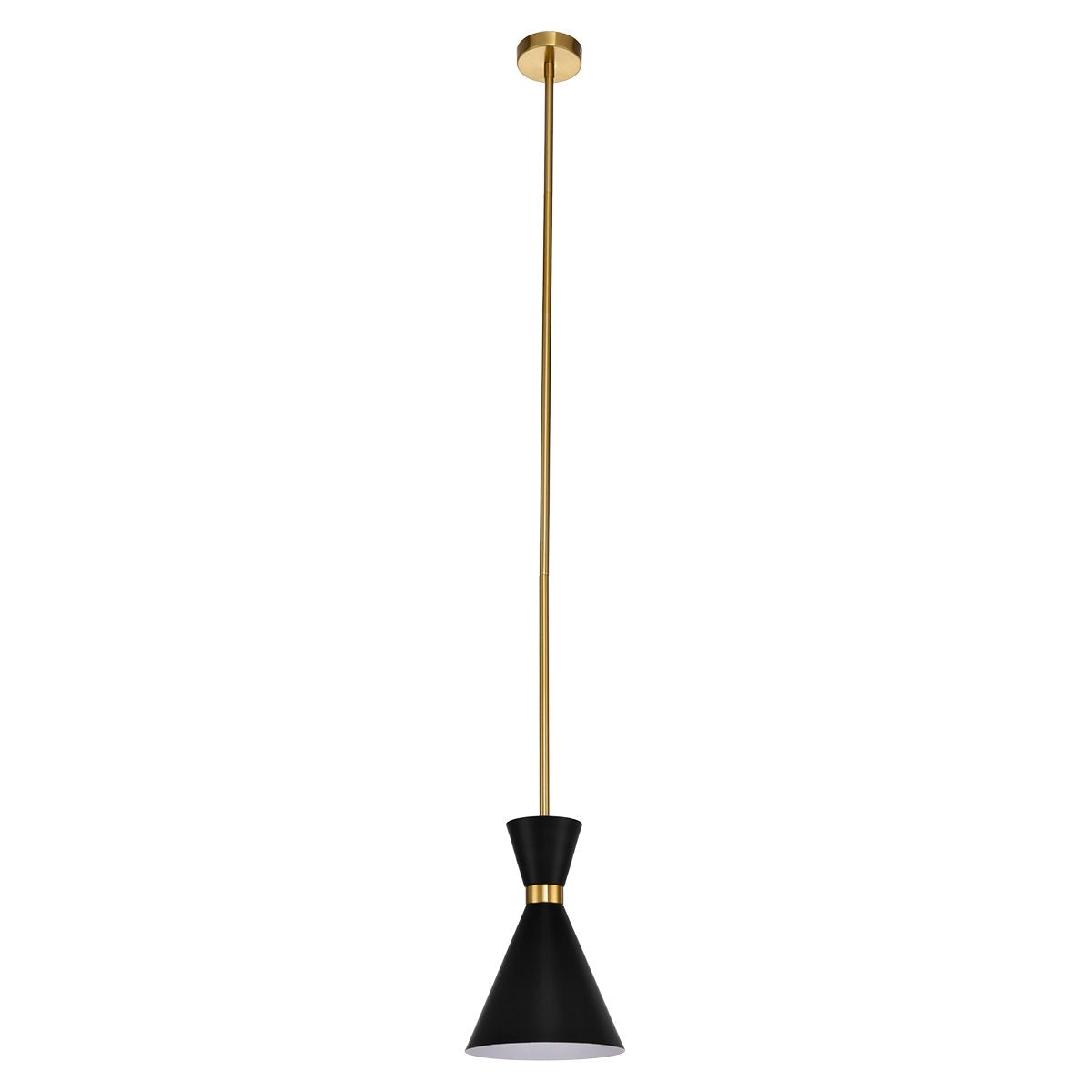 Cafe Lighting OSLO Pendant - Black with Brass-Cafe Lighting-Ozlighting.com.au