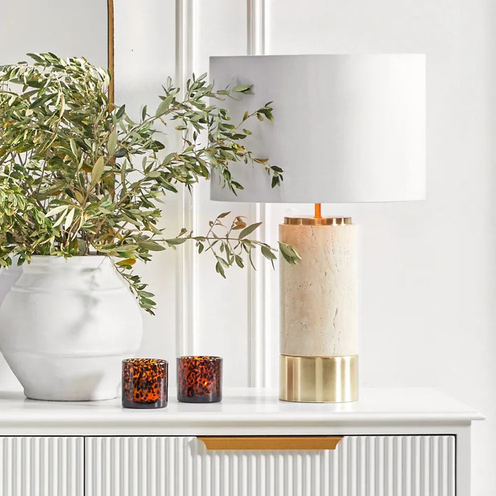 Cafe Lighting PAOLA TRAVERTINE - Table Lamp-Cafe Lighting-Ozlighting.com.au
