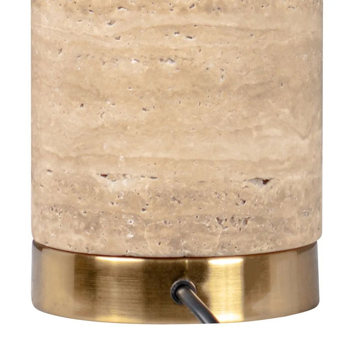 Cafe Lighting ZAMORA - 25W Travertine Table Lamp-Cafe Lighting-Ozlighting.com.au
