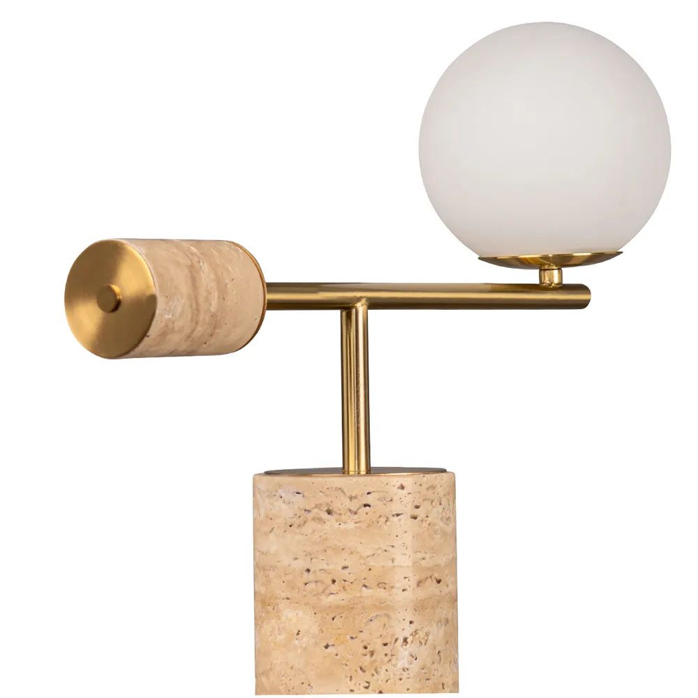 Cafe Lighting ZAMORA - 25W Travertine Table Lamp-Cafe Lighting-Ozlighting.com.au