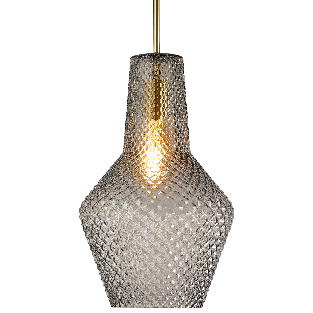 Calibo Avian Diamond Cut Glass Pendant - 1 Light-Calibo-Ozlighting.com.au