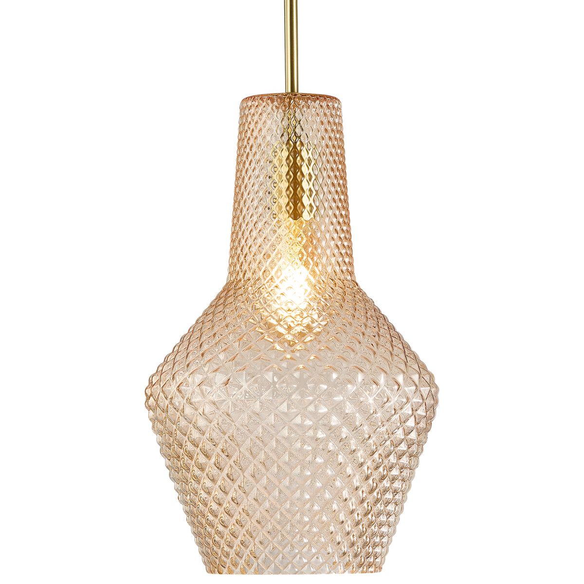 Calibo Avian Diamond Cut Glass Pendant - 1 Light-Calibo-Ozlighting.com.au