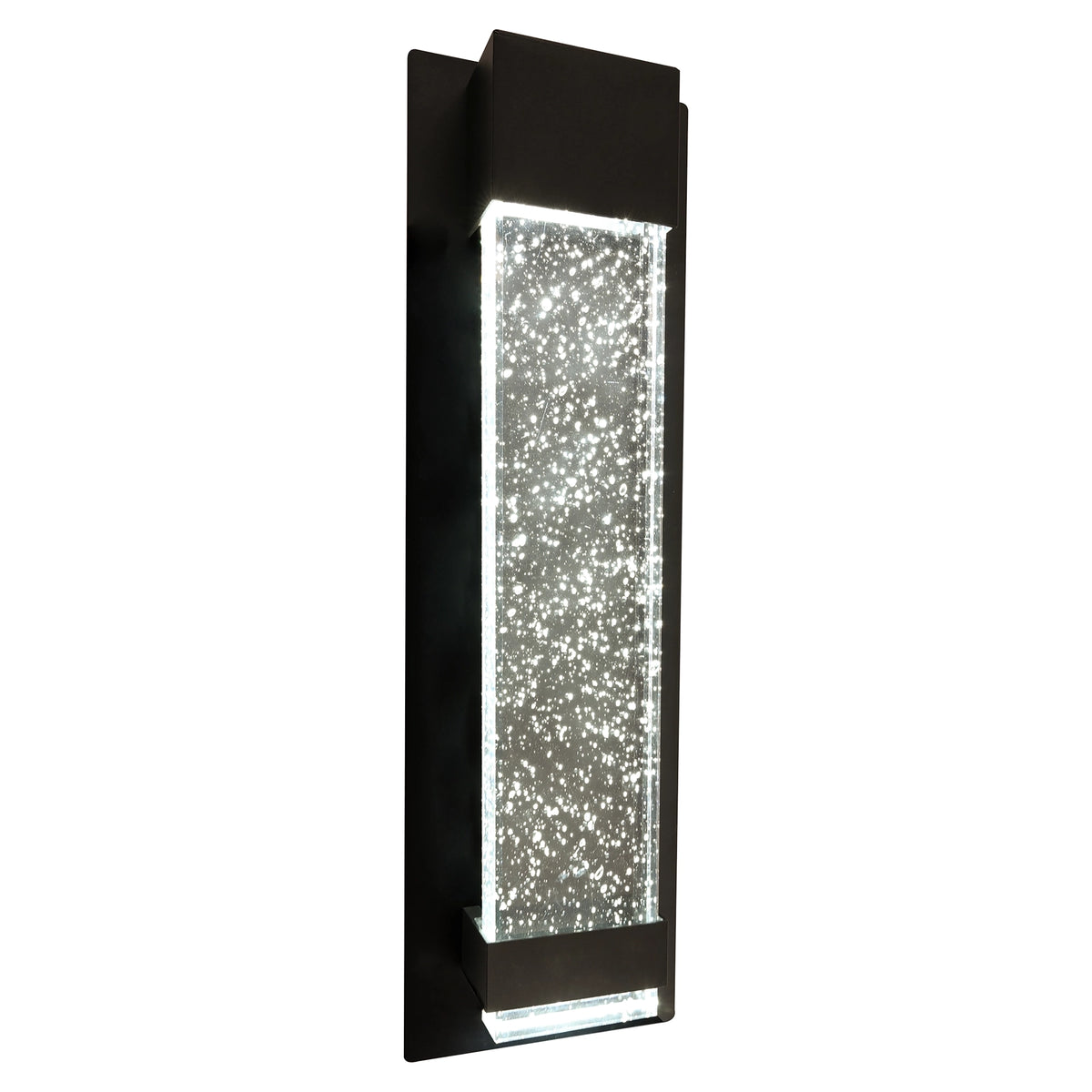 Calibo Coot Small Rectangular Bubble Glass Weatherproof LED Exterior Wall Light-Calibo-Ozlighting.com.au