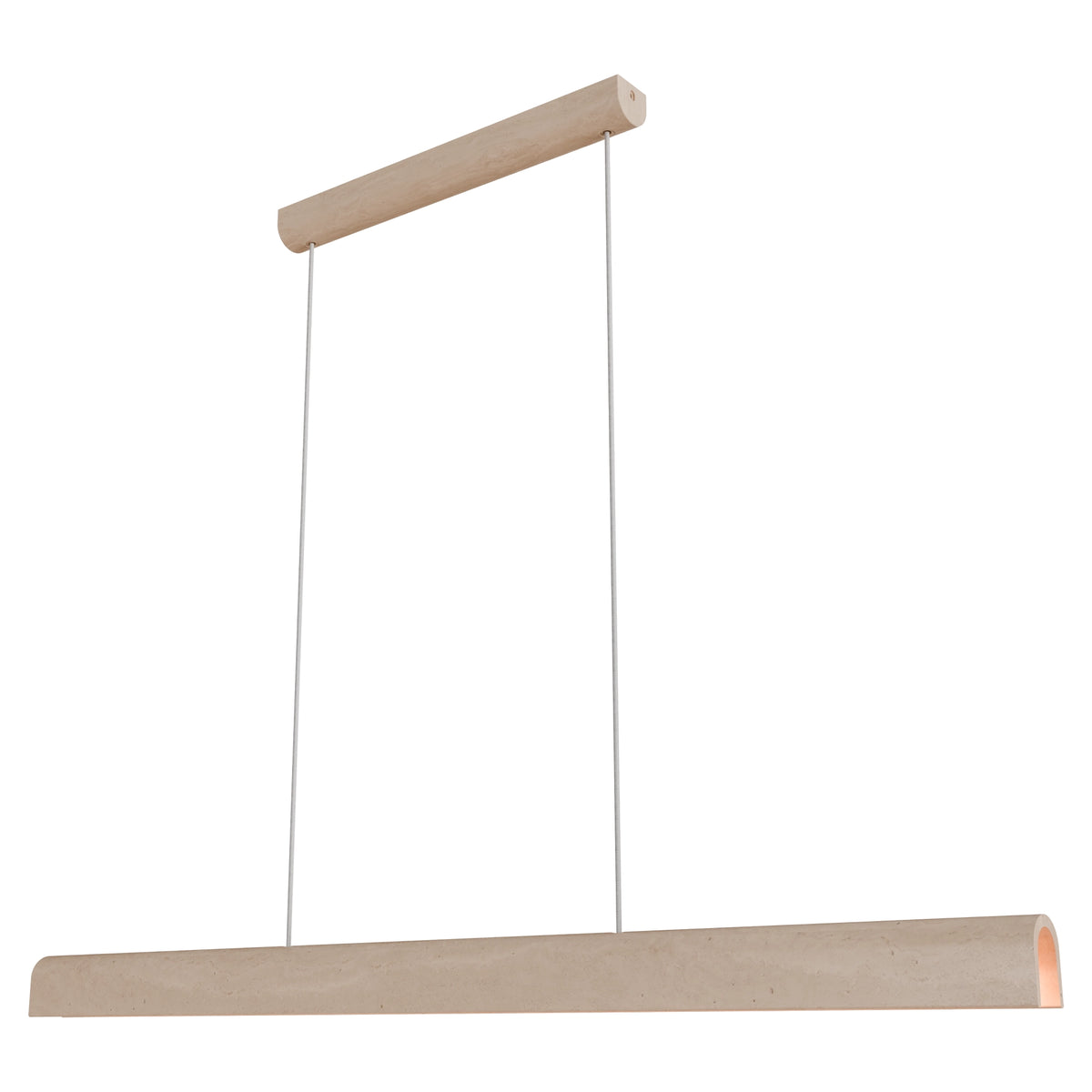 Calibo Inspire Crafted Travertine Tricolour LED Linear Pendant - Beige-Calibo-Ozlighting.com.au