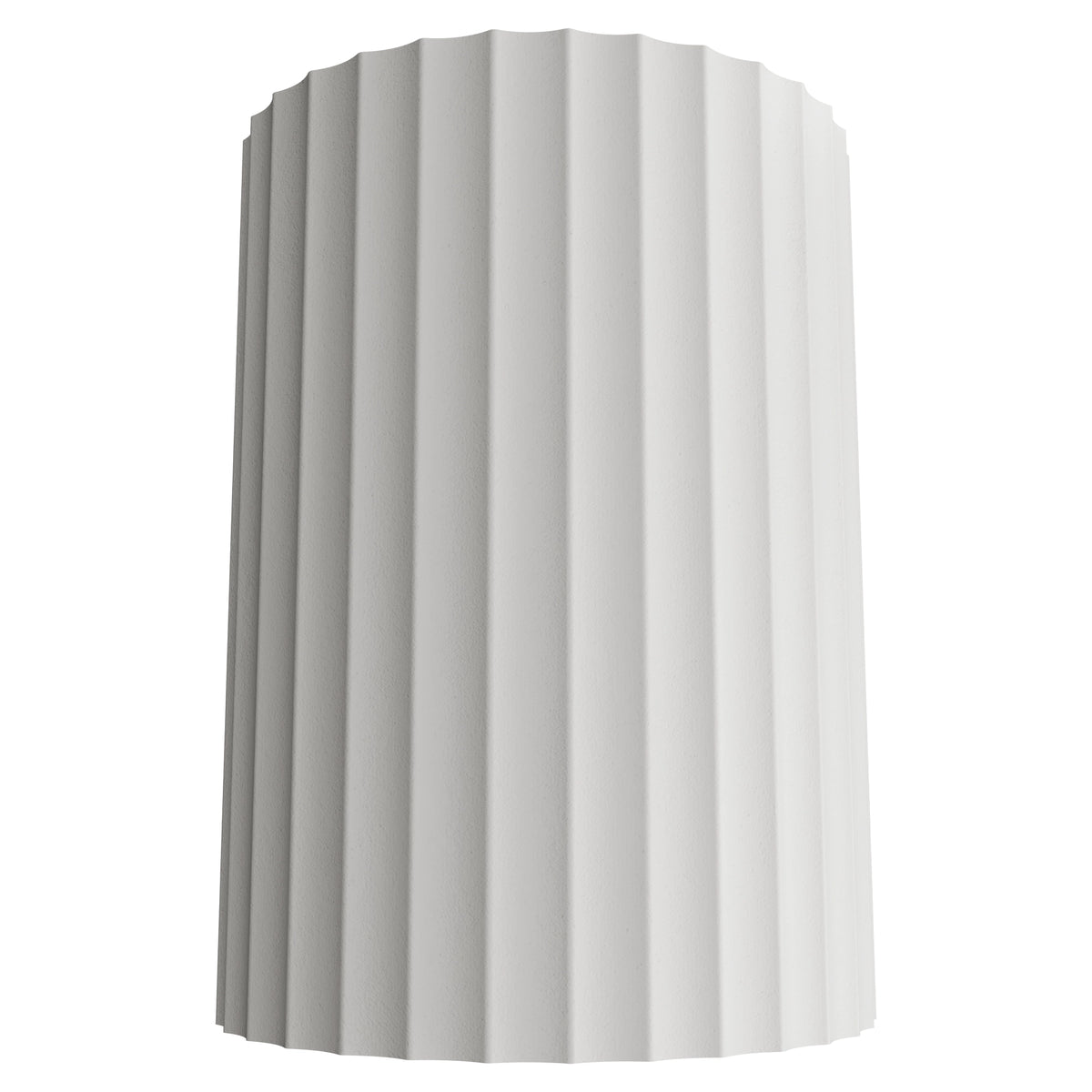 Calibo Munia Sculptural Fluted Up/Down Wall Light with Paintable Gypsum Surface - White-Calibo-Ozlighting.com.au
