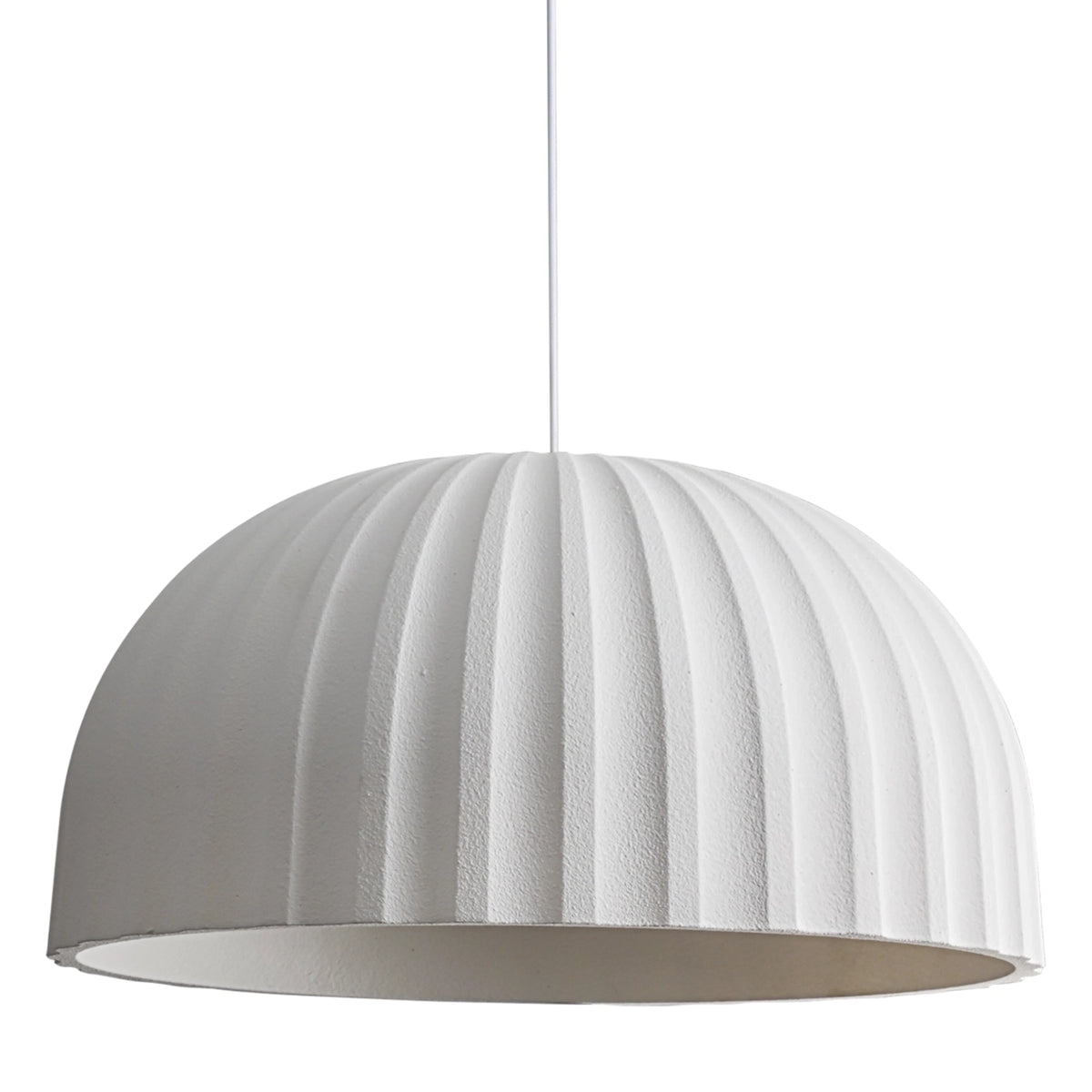 Calibo Rachis Pendant - Minimalist Fluted Dome, 600mm-Calibo-Ozlighting.com.au