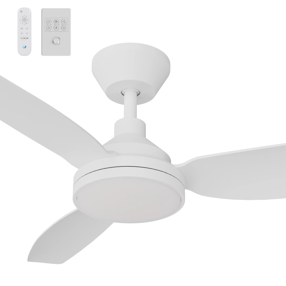 Calibo Sora DC Ceiling Fan - 48", LED Light, Wall Control and Remote-Calibo-Ozlighting.com.au