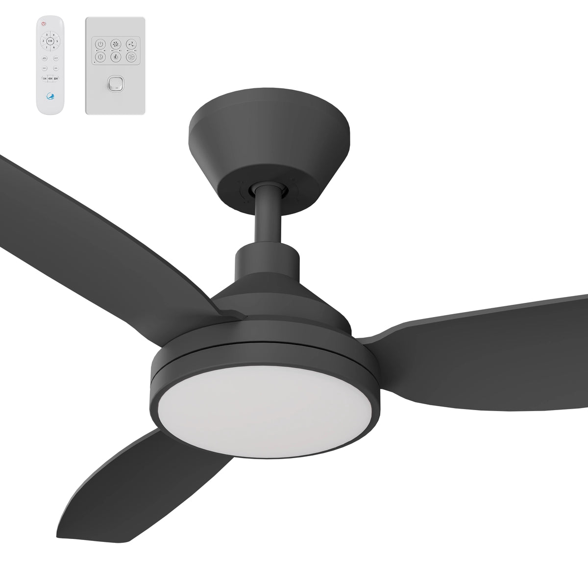Calibo Sora DC Ceiling Fan - 48", LED Light, Wall Control and Remote-Calibo-Ozlighting.com.au