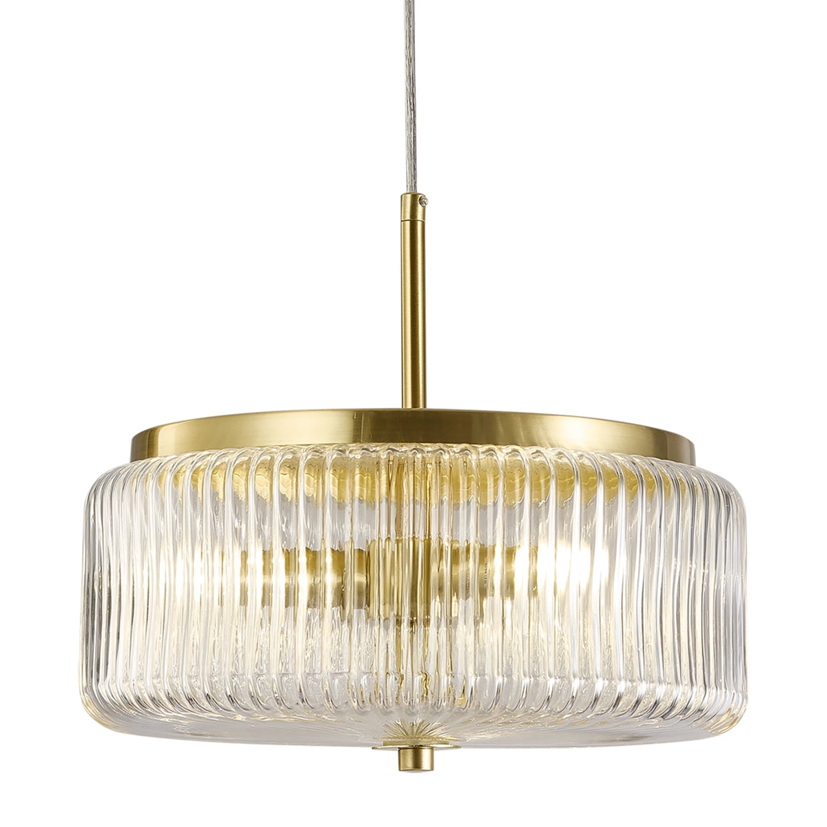 Calibo Whistler Pendant - Ribbed Glass 3 Light-Calibo-Ozlighting.com.au