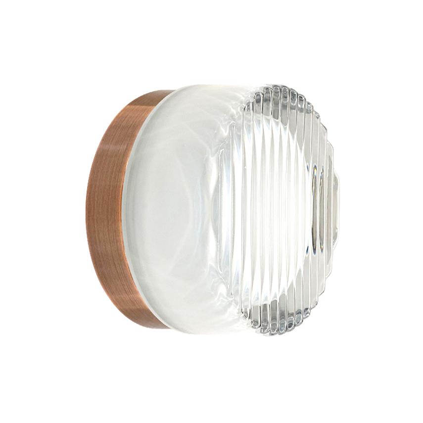 CoLab COMO Wall Light - 8W, 3000K, Rippled Glass-Onelight Australia-Ozlighting.com.au
